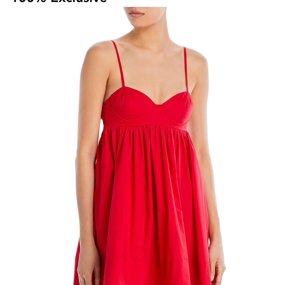 Aqua Women's Mini Dress - Red